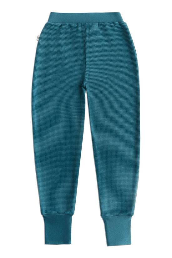 Leela Cotton 2879 TN | Waffel Strick Kinderhose - Tanne