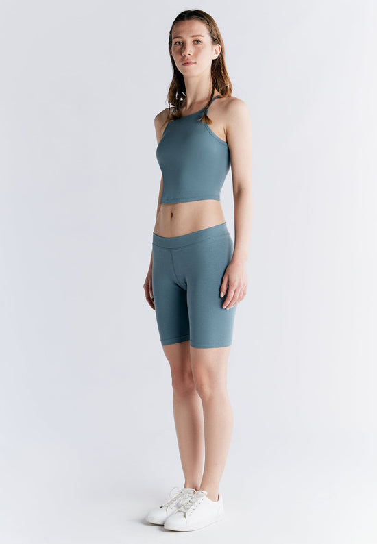 Leela Cotton 1417-066 | Radlerhose - Gobelin Blau