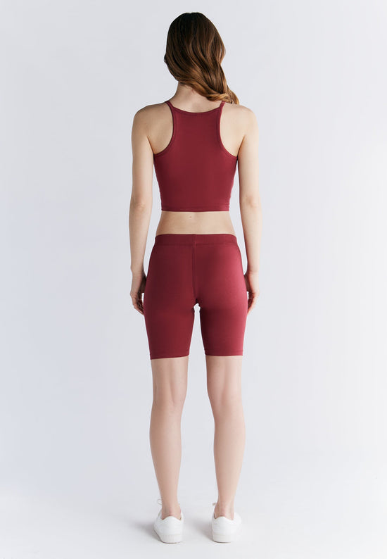 Leela Cotton 1417-069 | Radlerhose - Rosarot