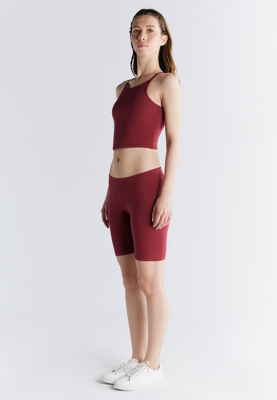 Leela Cotton 1417-069 | Radlerhose - Rosarot