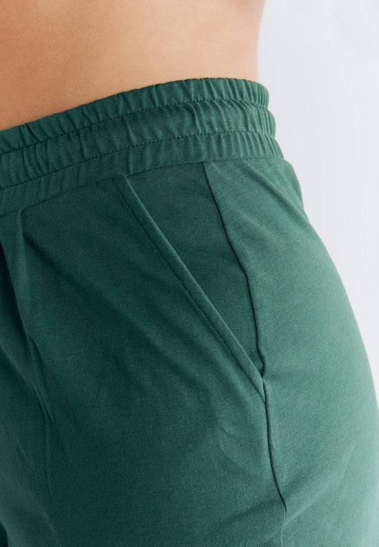 Leela Cotton 1440-067 | Pyjama-Shorts - Tannennadel