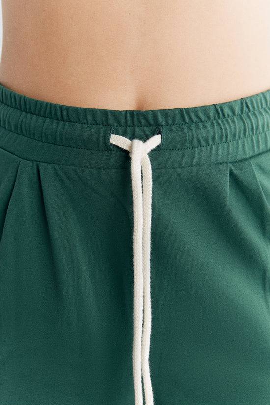 Leela Cotton 1440-067 | Pyjama-Shorts - Tannennadel