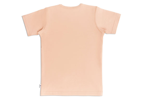 Leela Cotton 2010 CC | Basic Kurzarmshirt - Café Crema