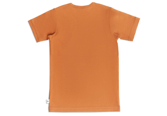 Leela Cotton 2010 MK | Basic Kurzarmshirt - Mokka