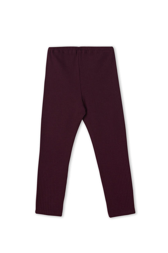 Leela Cotton 2052 AU | Ripp-Leggings - Aubergine