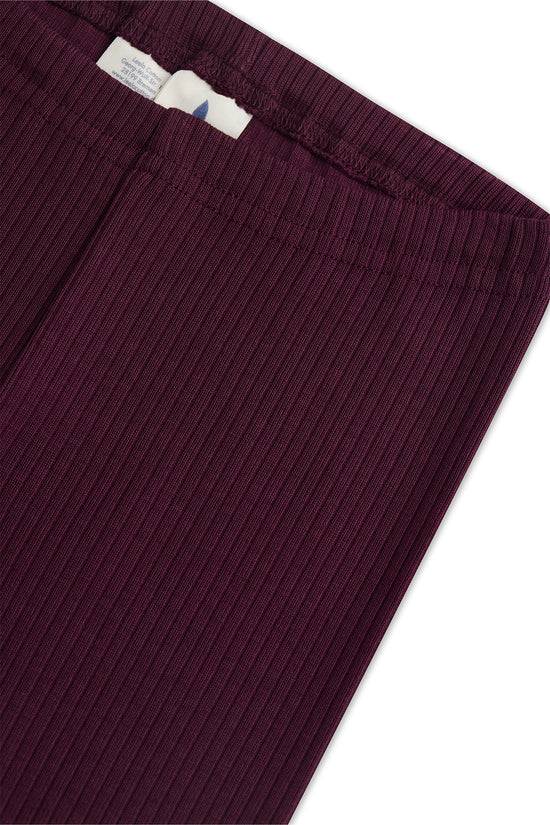 Leela Cotton 2052 AU | Ripp-Leggings - Aubergine