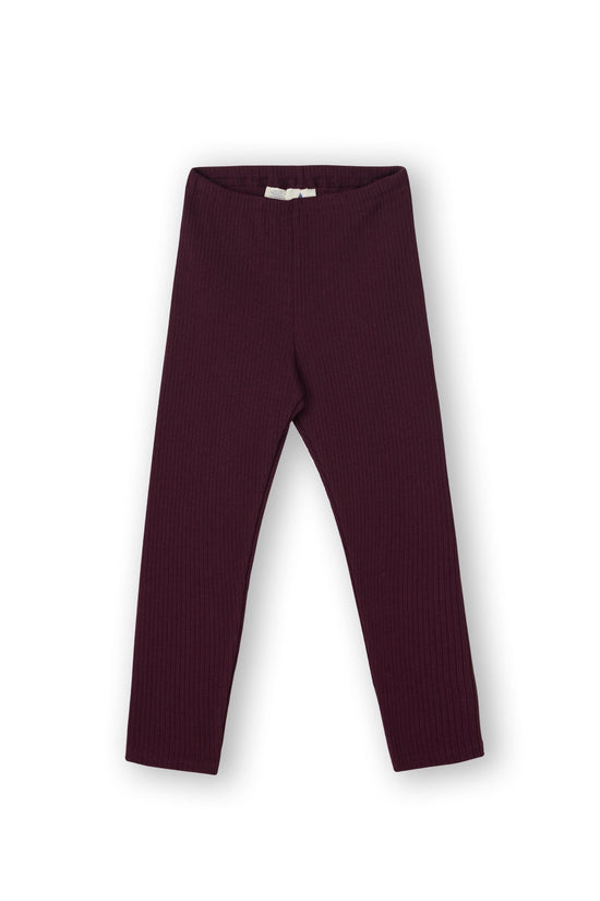 Leela Cotton 2052 AU | Ripp-Leggings - Aubergine