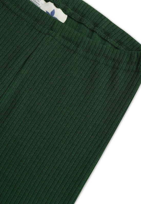 Leela Cotton 2052 TL | Ripp-Leggings - Tannennadel