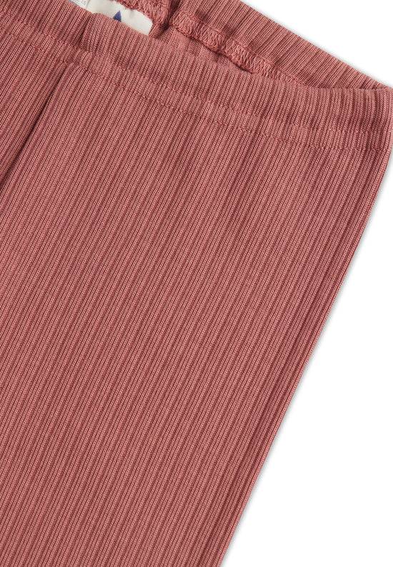 Leela Cotton 2052 WR | Ripp-Leggings - Dunkel Mauve