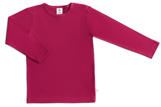 Leela Cotton 2060F | Baby Basic Langarmshirt - Fuchsia