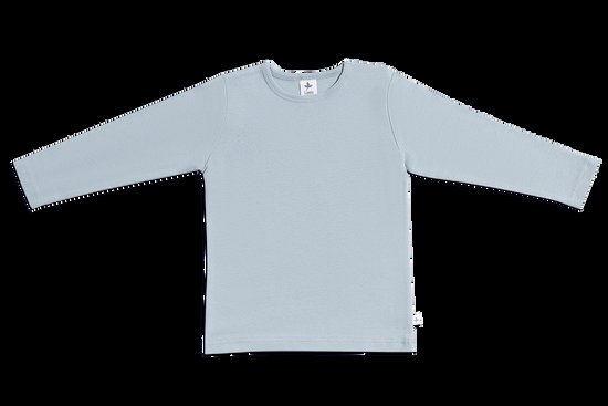 Leela Cotton 2063 | Baby Basic Langarmshirt - Hellgrau