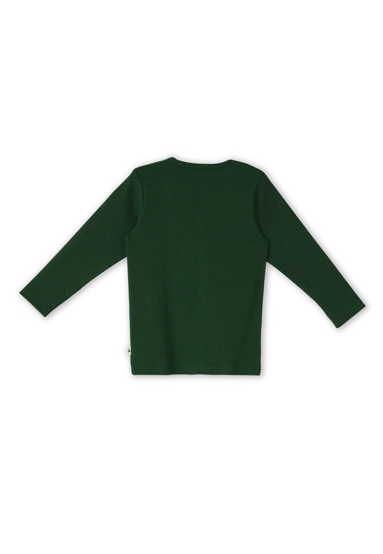 Leela Cotton 2068 TL | Ripp-Shirts - Tannennadel