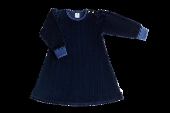 Leela Cotton 2624 AB | Baby Cordkleid - Nachtblau