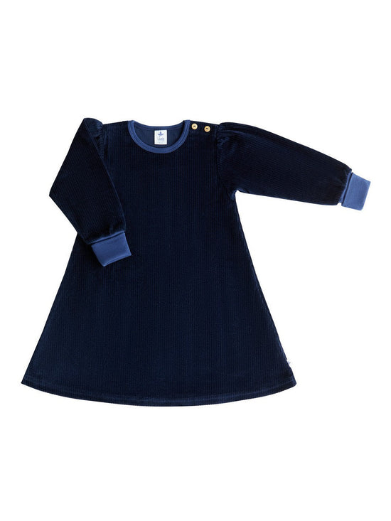 Leela Cotton 2624 AB | Baby Cordkleid - Nachtblau