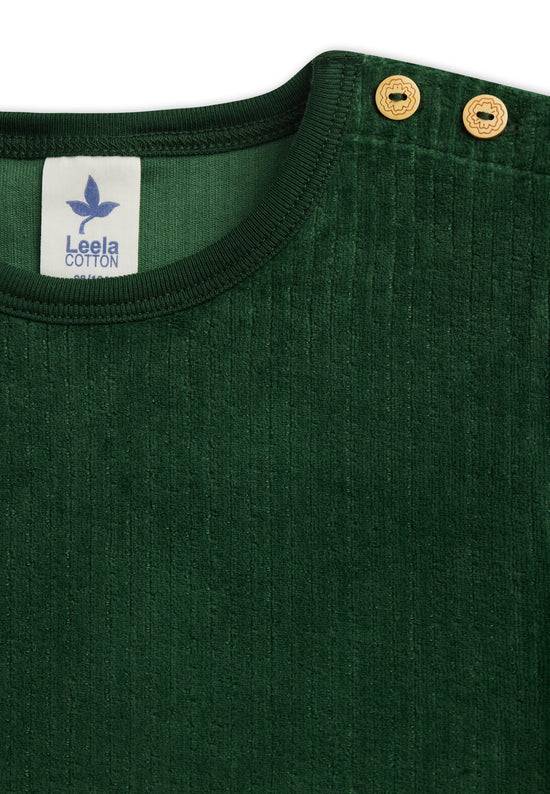 Leela Cotton 2624 TL | Cordkleid - Tannennadel