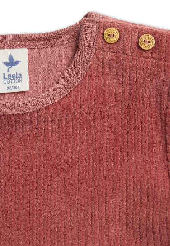 Leela Cotton 2624 WR | Cordkleid - Dunkel Mauve