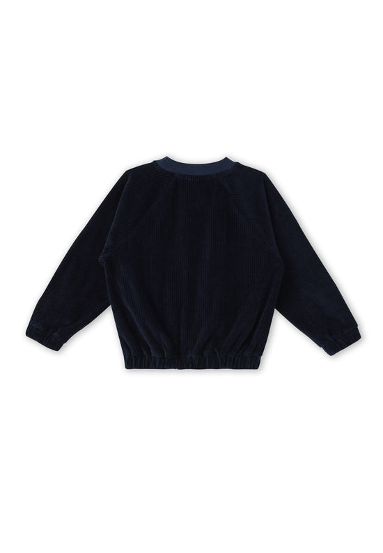 Leela Cotton 2696 AB | Cord Baseballjacke- Nachtblau