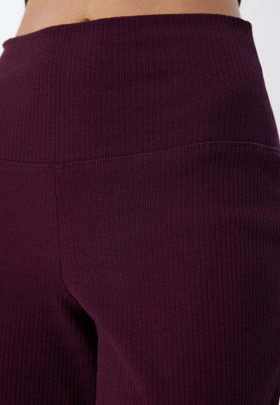 Leela Cotton 4071-028 | Ripp Hose - Aubergine