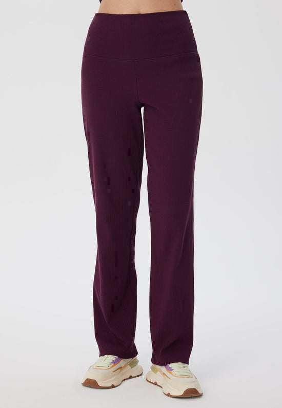 Leela Cotton 4071-028 | Ripp Hose - Aubergine