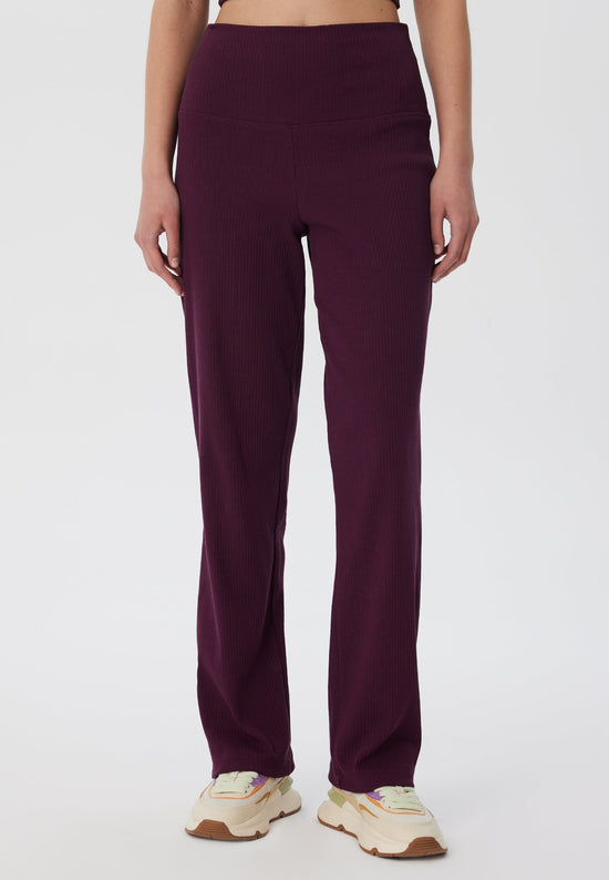 Leela Cotton 4071-028 | Ripp Hose - Aubergine