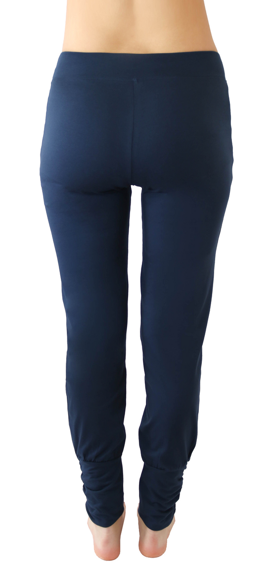 Leela Cotton 4415NV | Damen Yogahose Stretch - Navy