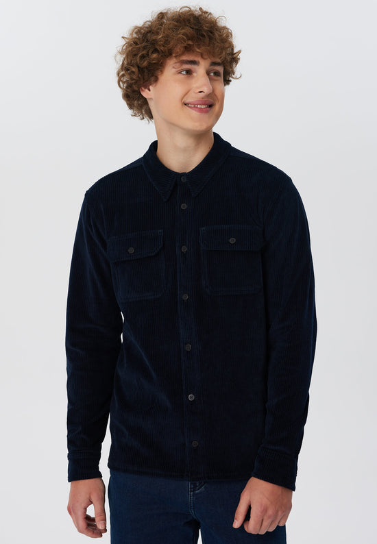 Leela Cotton 9233-045 | Unisex Cord Jacke - Nachtblau