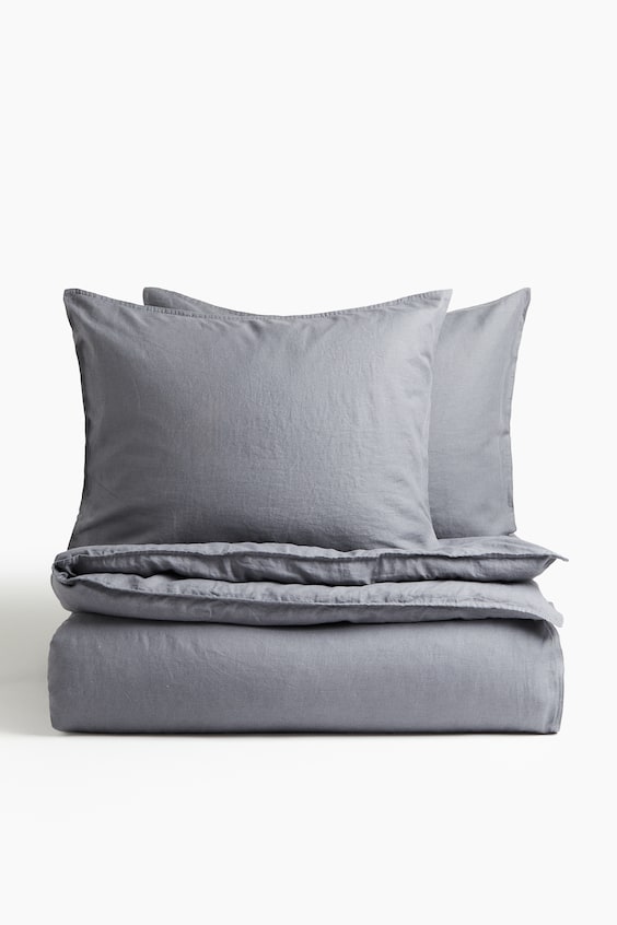 HM Bettwäsche aus Leinenmix für Doppel-/Kingsize-Bett