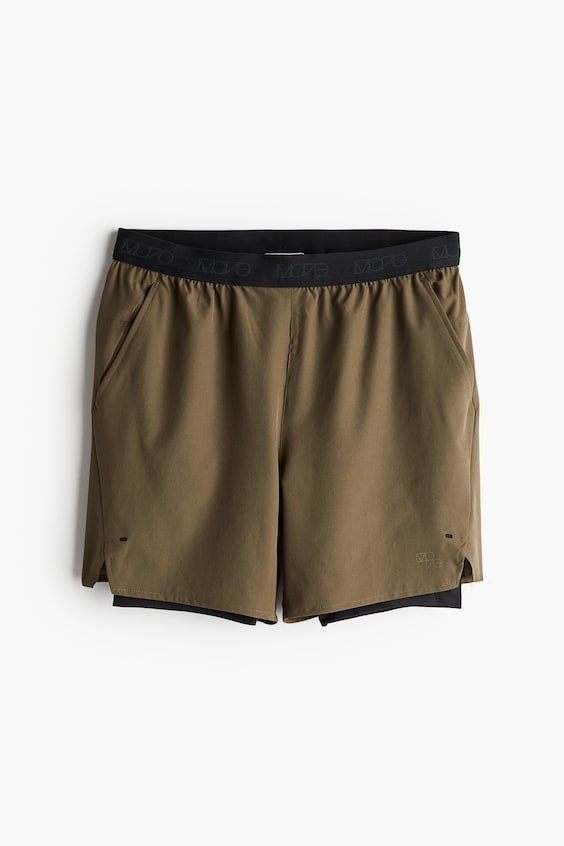 HM DryMove™ 2-in-1-Sportshorts Mit 4-Wege-Stretch