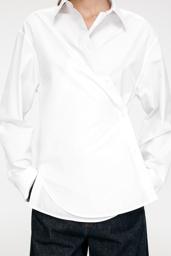 HM 2-in-1-Hemdbluse Aus Popeline