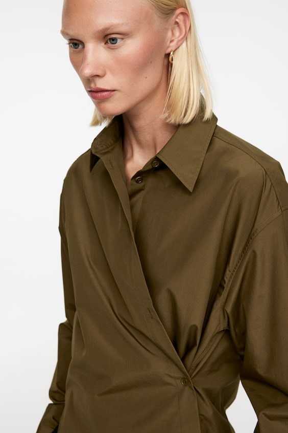 HM 2-in-1-Hemdbluse Aus Popeline