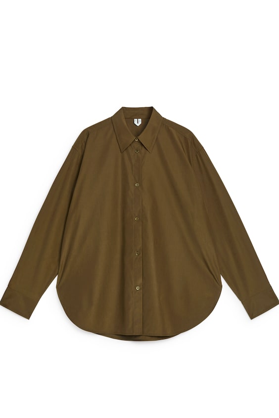 HM 2-in-1-Hemdbluse Aus Popeline