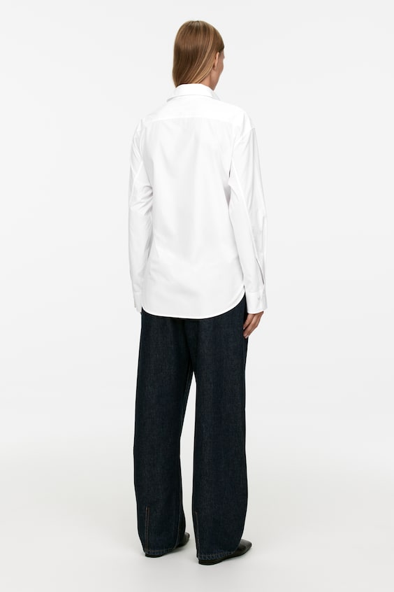 HM 2-in-1-Hemdbluse Aus Popeline