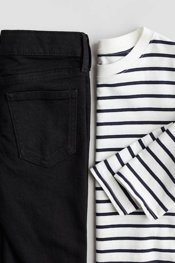 HM 2-teiliges Set Mit Shirt Und Jeans