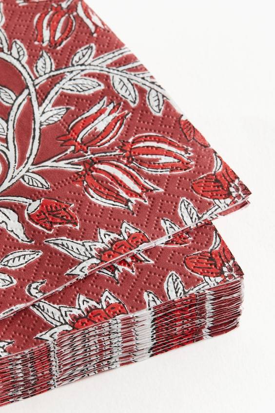 HM 20er-Pack Gemusterte Papierservietten