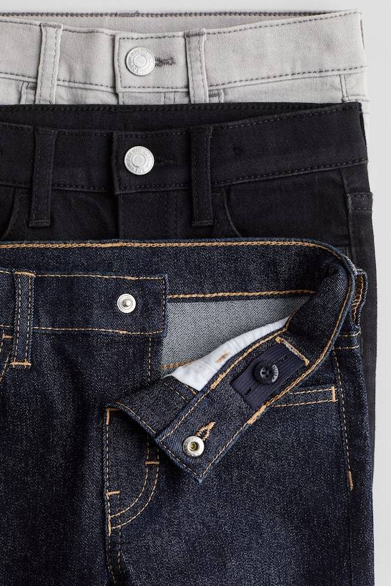 HM 3er-Pack Comfort Stretch Slim Fit Jeans
