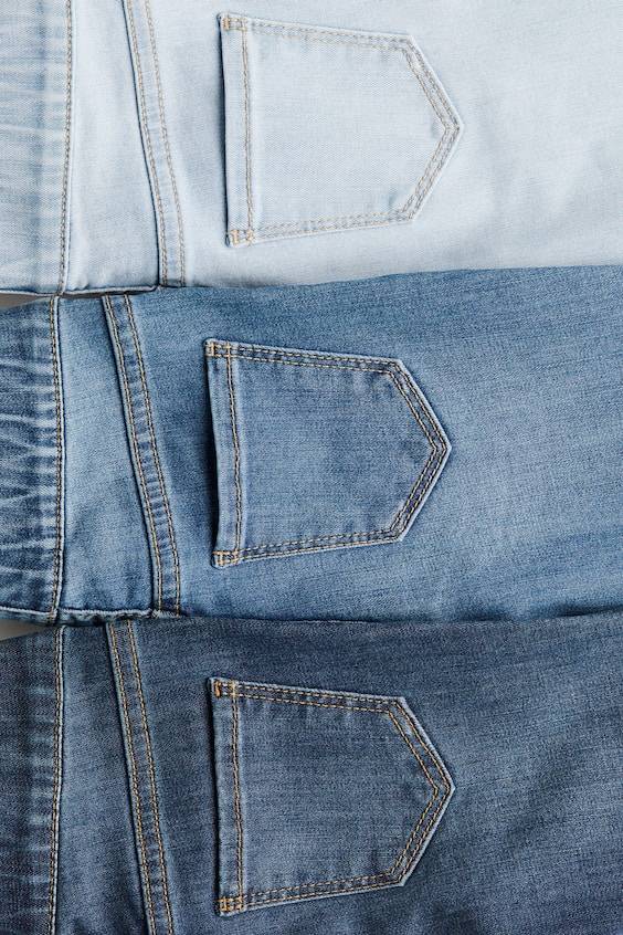 HM 3er-Pack Denimjeggings