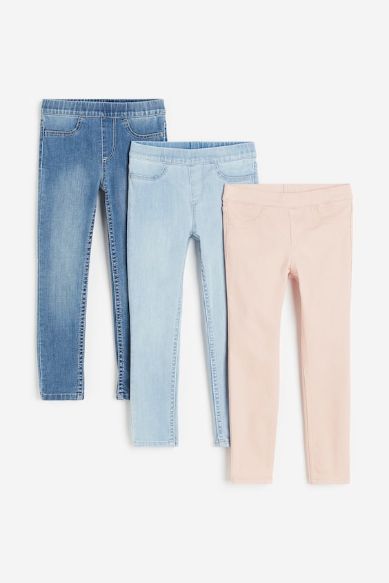 HM 3er-Pack Denimjeggings