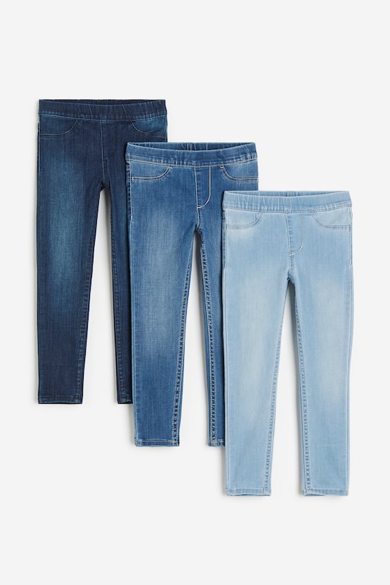 HM 3er-Pack Denimjeggings