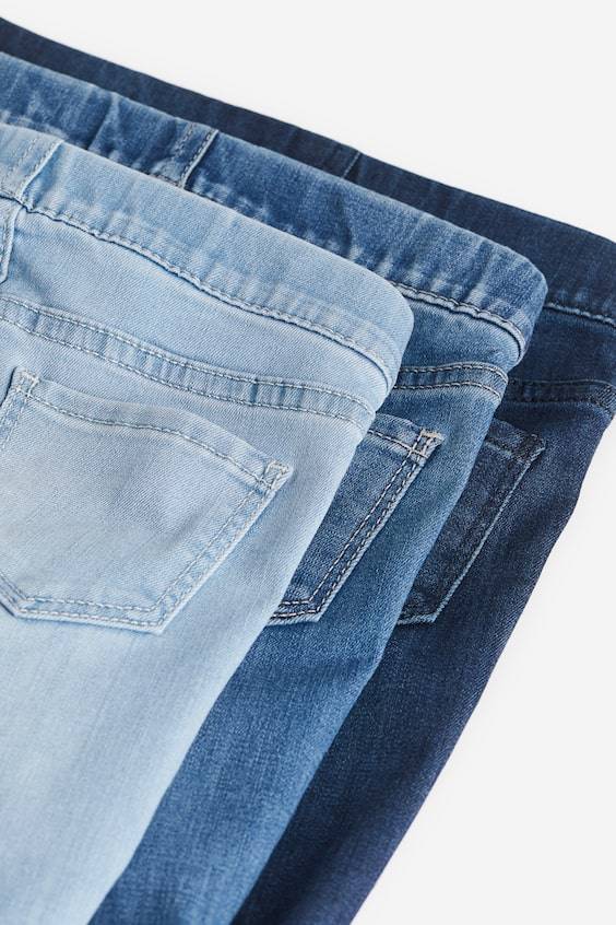 HM 3er-Pack Denimjeggings