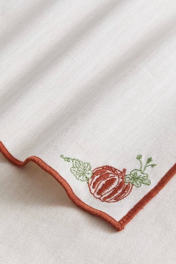 HM 4er-Pack Bestickte Servietten