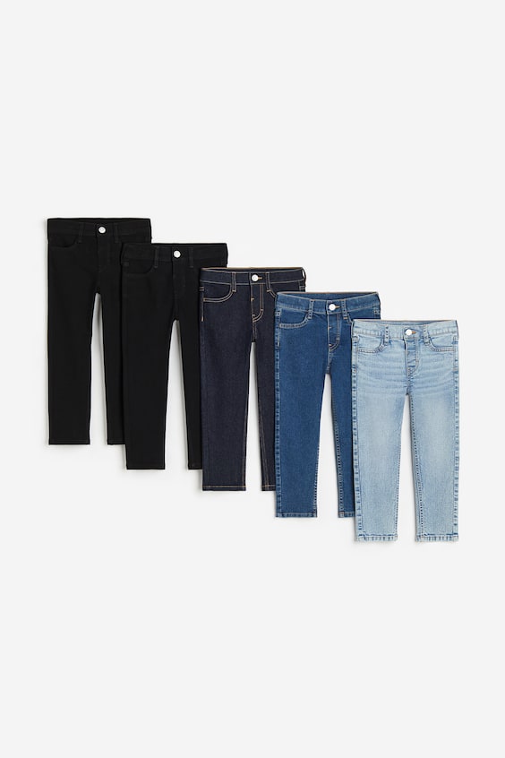 HM 5er-Pack Slim Fit Jeans