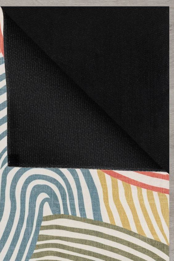HM Abwaschbarer Wanda Swirl 2 Lagen Teppich