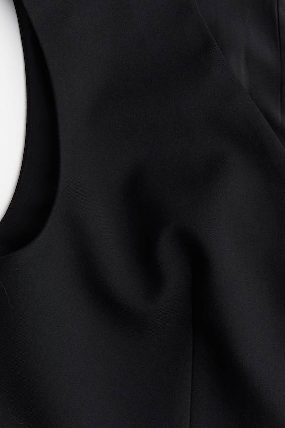 HM Anzugweste Aus Twill