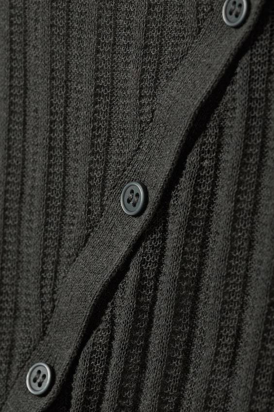 HM Asymmetrischer Cardigan Aus Leinenmischung