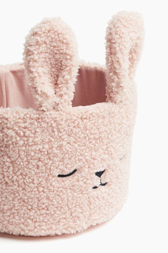 HM Aufbewahrungskorb Aus Teddyfleece