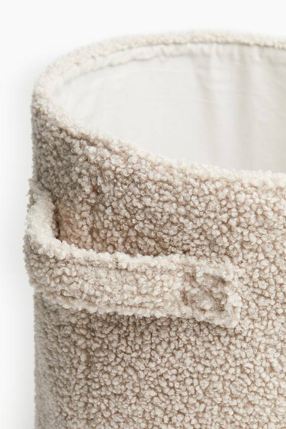 HM Aufbewahrungskorb Aus Teddyfleece