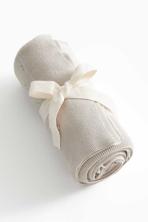 HM Babydecke Aus Baumwolle In Pointellestrick