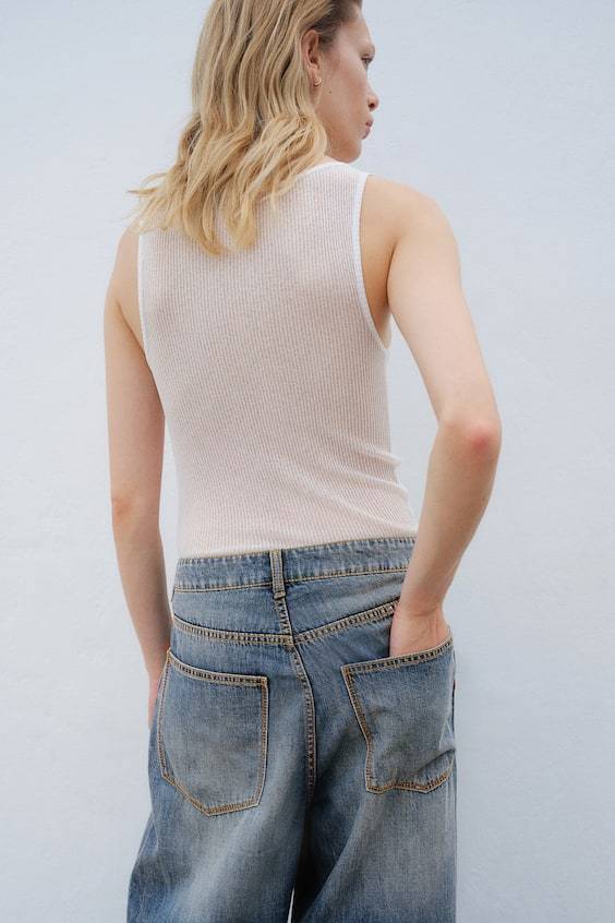 HM Baggy Wide Low Jeans