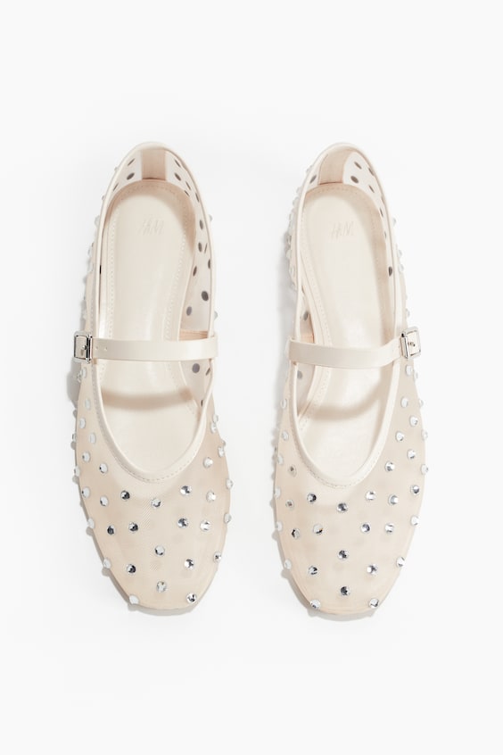HM Ballerinas Mit Strasssteinen
