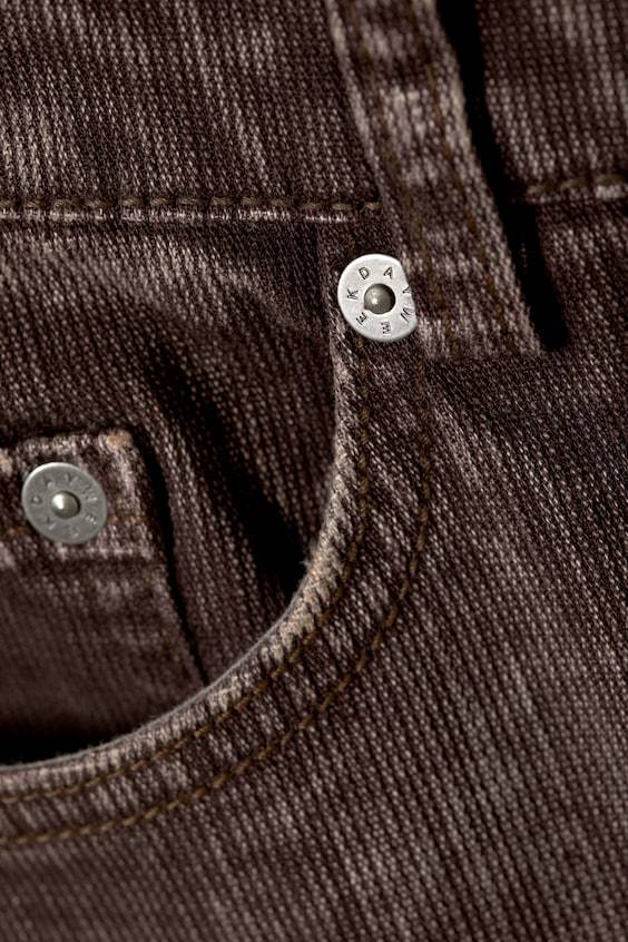 HM Baumwoll-Hose Mit Bootcut Und Niedriger Taille